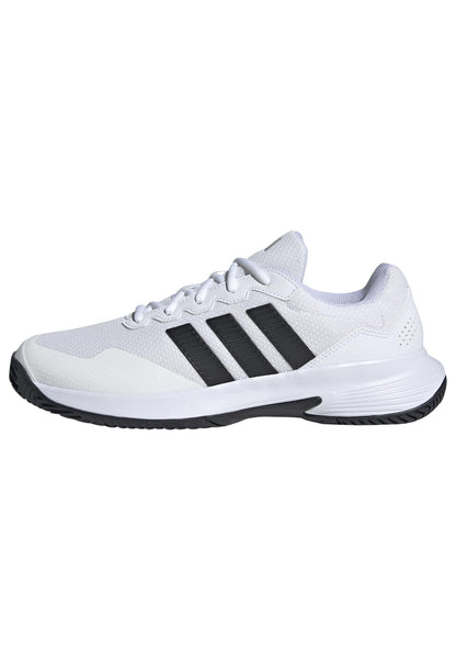 adidas Men's Gamecourt 2 M, White/Black/Silver Metallic