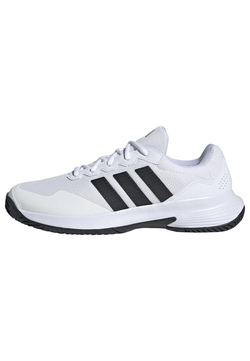 adidas Men's Gamecourt 2 M, White/Black/Silver Metallic