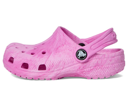 Crocs Kids Unisex Classic Marbled Tie-Dye Clogs (Little Kid/Big Kid) Pink Swirl 6 Big Kid Medium