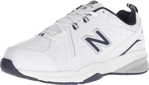 New Balance Men's 608 V5 Casual Comfort Cross Trainer, White/Navy