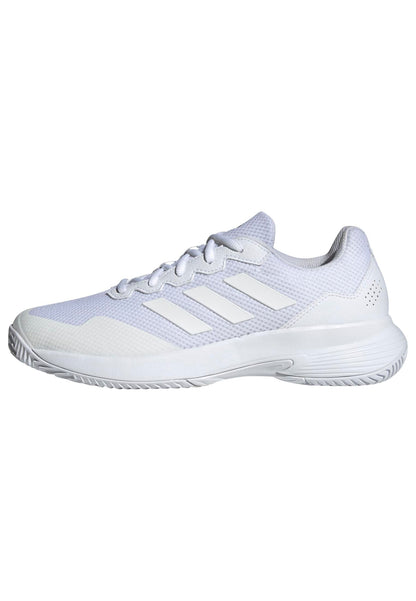 Adidas Mens Game Court 2 White/White/Matte Silver 9