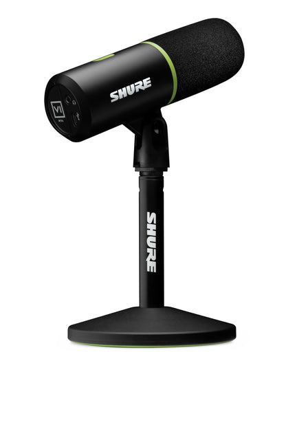 Shure MV6 Gaming Microphone – Dynamic USB Mic for PC Gaming & Streaming with Tap-to-Mute, Noise Cancellation, Desktop Stand & 3.5mm Headphone Monitoring, Black