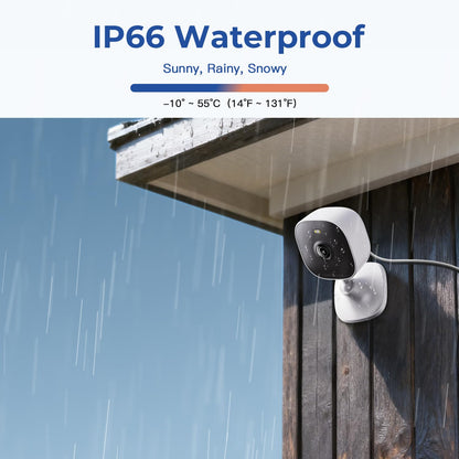 VSMAHOME Sistema de Cámaras de Seguridad 4MP (Pack de 2)