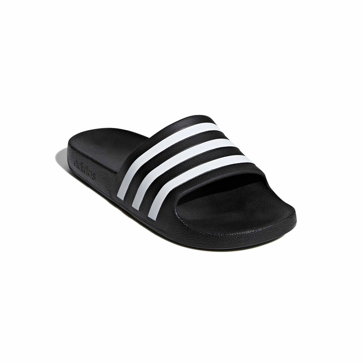 adidas unisex-adult Adilette Aqua Slides Black/White/Black 12