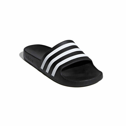 adidas unisex-adult Adilette Aqua Slides Black/White/Black 12