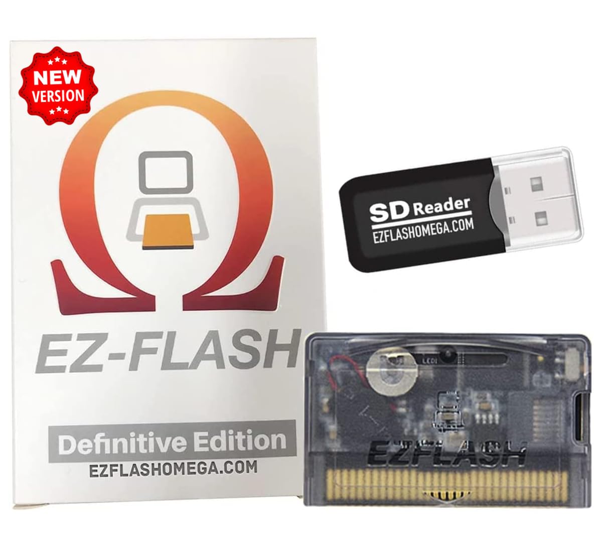 EZ Flash Tarjeta de Juego Omega Definitive Edition (Para Consolas Nintendo)