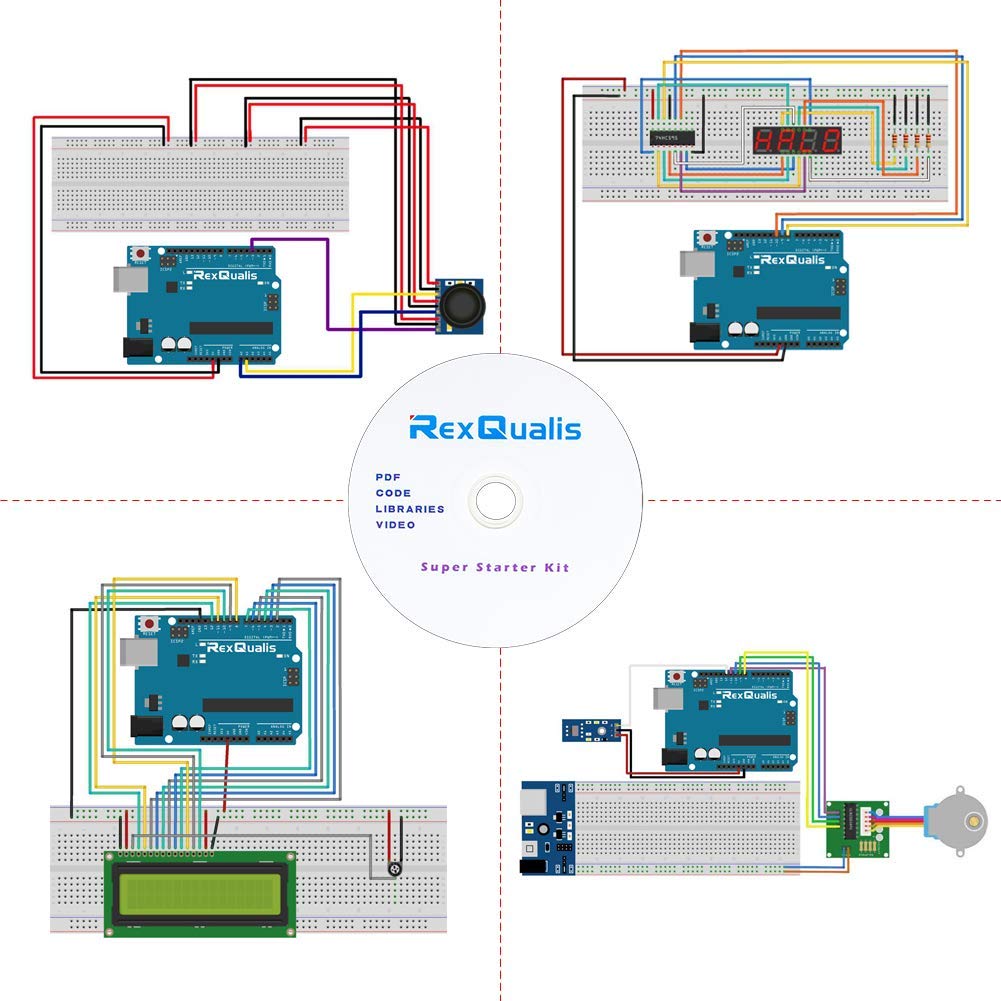 REXQualis Súper Kit de Inicio basado en Arduino UNO R3