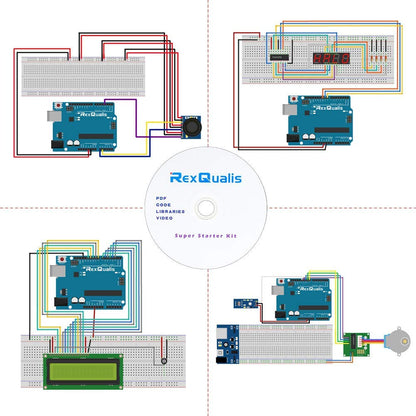 REXQualis Súper Kit de Inicio basado en Arduino UNO R3