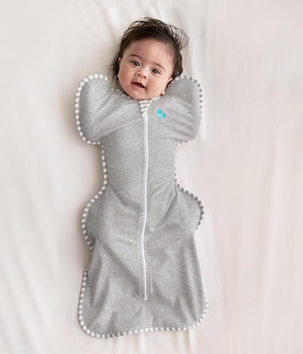Love to Dream Saco de Dormir Swaddle UP para Bebé (Gris / Pequeño 8-13lbs)