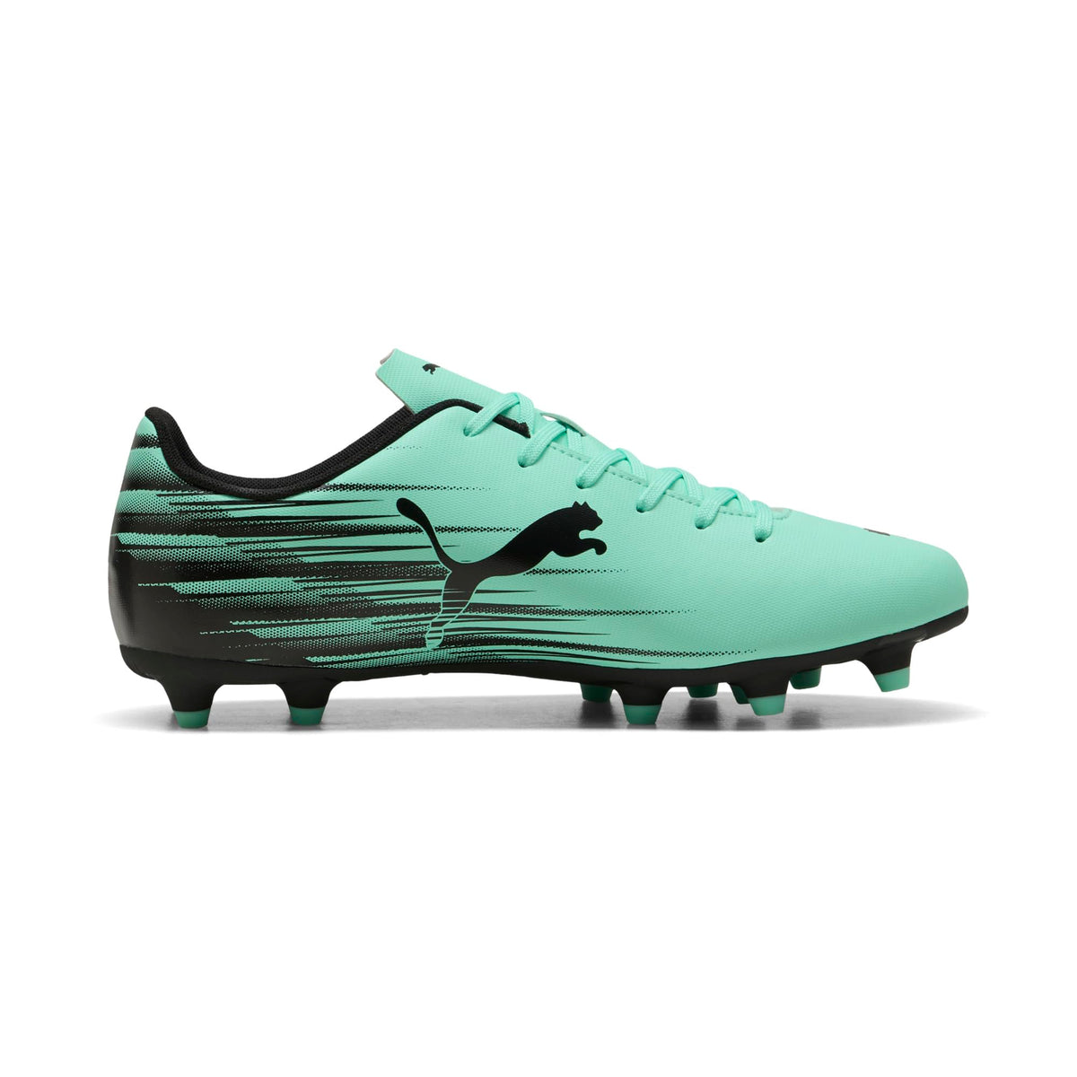 PUMA Men's Attacanto II Firm, Artificial Ground Soccer Cleats, Mint Jelly- Black SS26, 9 Attacanto Ii Fg/Ag