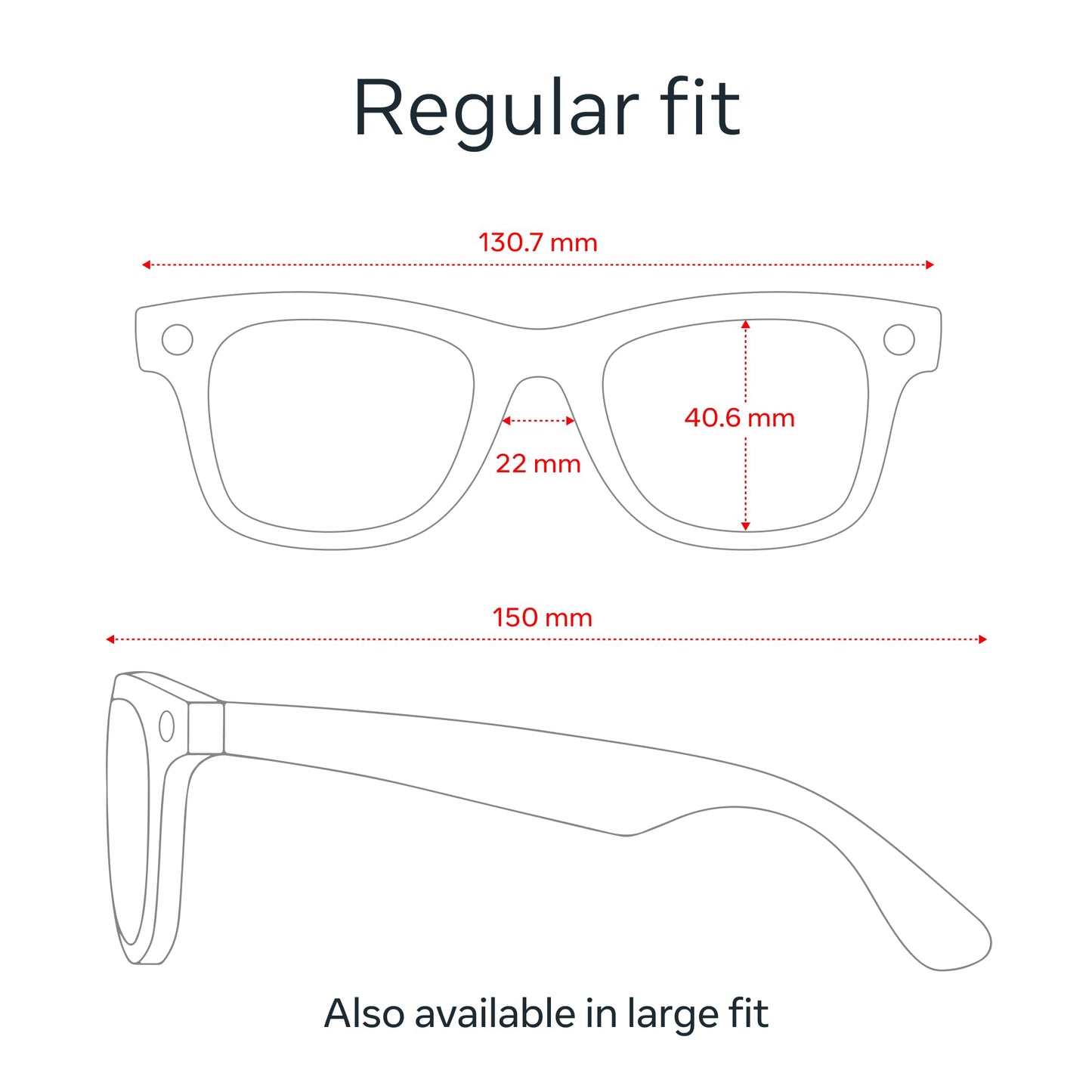 Ray-Ban Lentes Inteligentes Meta Gen 1 Wayfarer (Negro Mate)