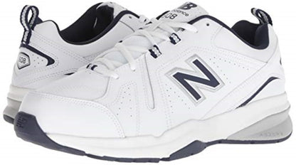New Balance Men's 608 V5 Casual Comfort Cross Trainer, White/Navy