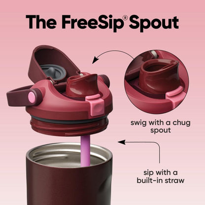 Owala Botella de Agua FreeSip Sway de 30 oz (Cereza Negra)