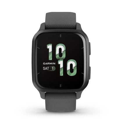 Garmin Venu® Sq 2 GPS Smartwatch - AMOLED Display, All-Day Health Monitoring, Long Battery Life, Activity & Heart Rate Tracker, Slate and Shadow Gray