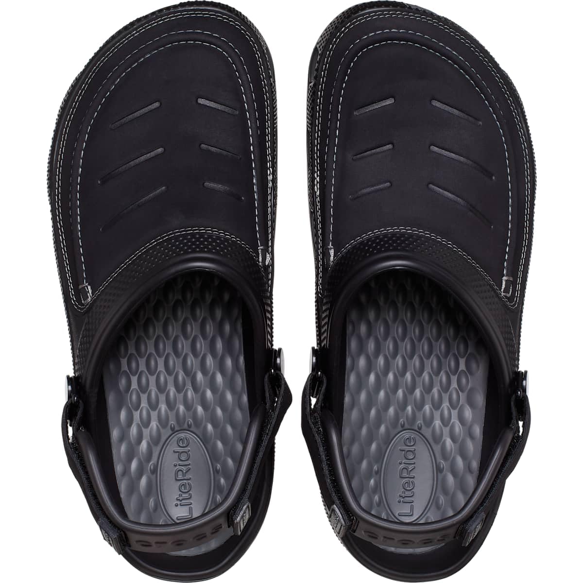 Crocs Men's Yukon Vista II LiteRide Clogs, Black/Slate Grey