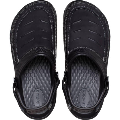 Crocs Men's Yukon Vista II LiteRide Clogs, Black/Slate Grey