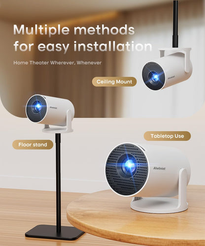 Alwtniet HY300Pro Mini Proyector Inteligente (Soporte 4K)