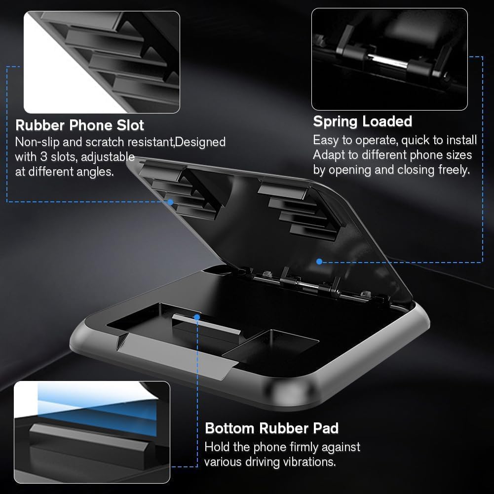 Milukon Soporte Universal de Teléfono para Auto (Antideslizante)