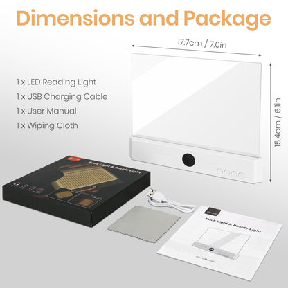 Suteng Luz de Lectura Plana LED (Blanco)