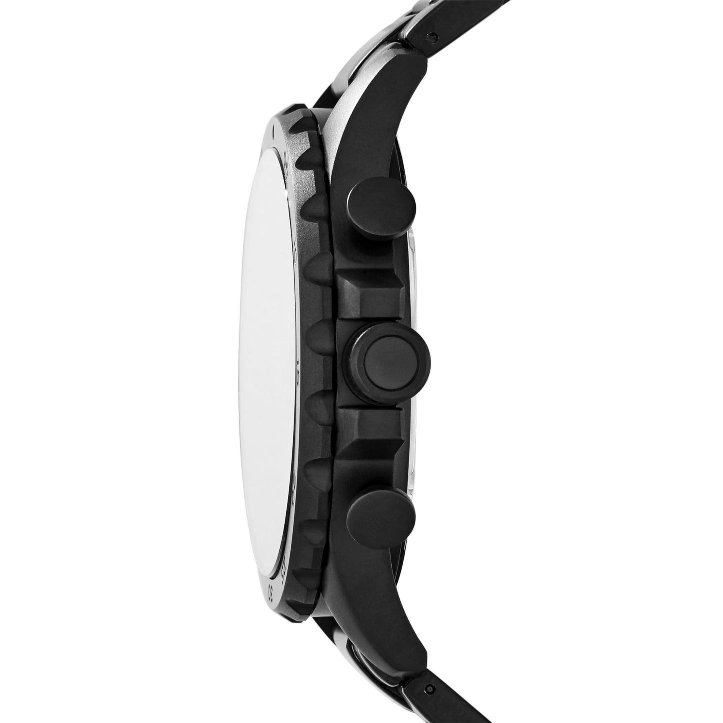 Fossil Men's Nate Quartz Watch, Stainless Steel Chronograph Watch for Men, Color: Black
