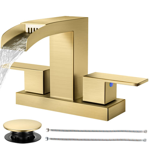 Cobbe Grifo de Cascada para Baño (Oro Cepillado)
