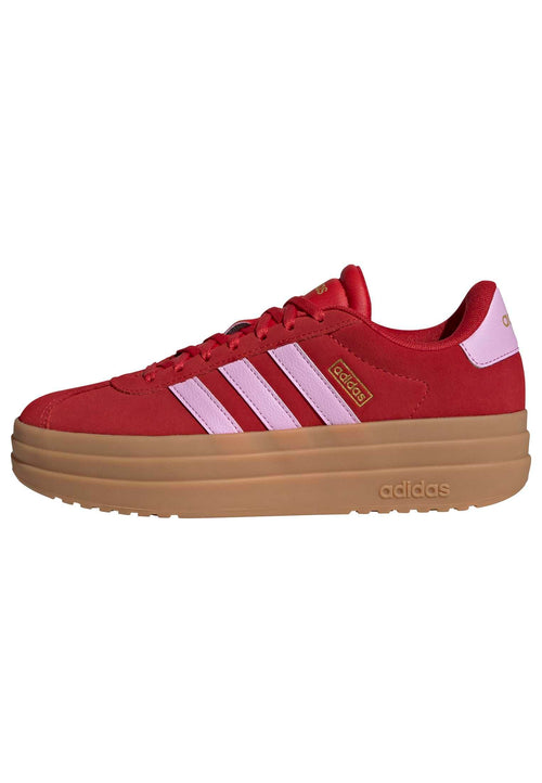 adidas Women's VL Court Bold, Better Scarlet/Bliss Lilac/Gold Metallic