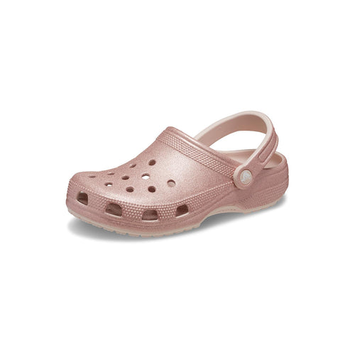 Crocs Unisex-Adult Classic Sparkly Clog, Metallic and Glitter Shoes, Quartz Glitter