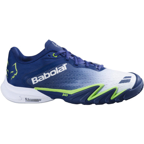 Babolat Men's Premura 3 Lebron Padel Shoes, Blue Depths/Green, US
