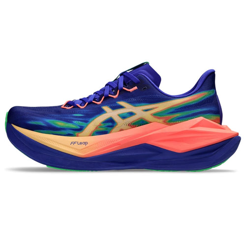 ASICS Unisex SUPERBLAST 3 Running Shoes, 12M / 13.5W, Cobalt Burst/Light Orange