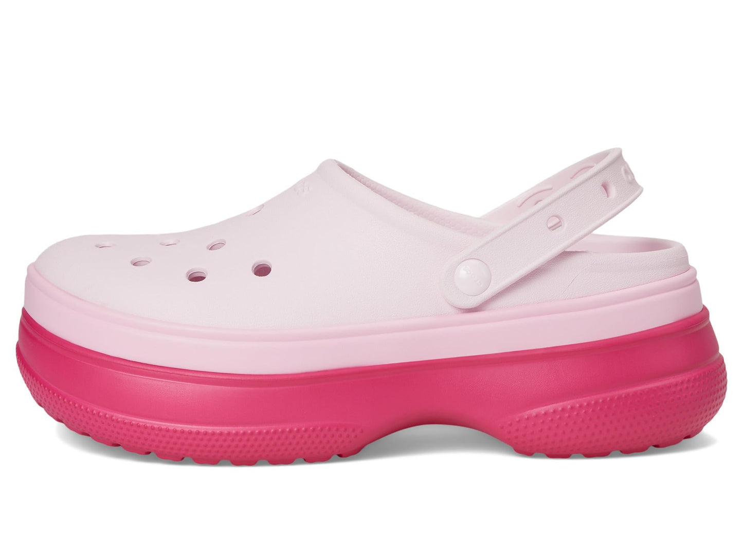 Crocs Unisex Classic Stacked Clogs Platform Sneakers Dragon Fruit Men 6/Women