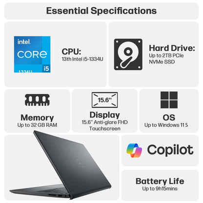 Dell Computadora Portátil Inspiron 15 Touchscreen (512GB / Renovada)