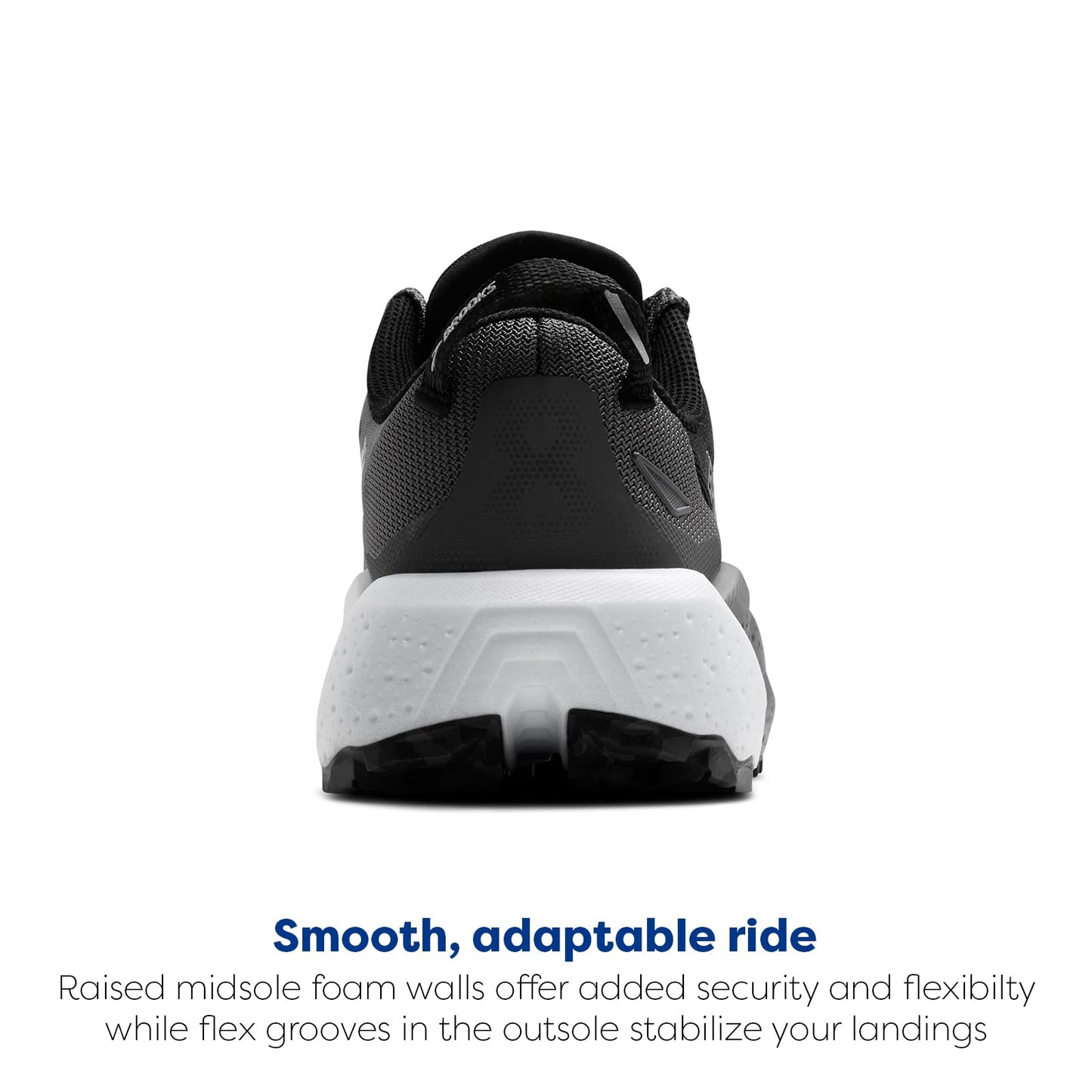 Brooks Women’s Caldera 8 Ultra Trail Running Shoe - Black/Blackened Pearl/White -