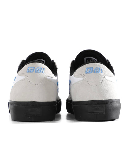 Lakai Manchester Mens Skate Shoes – White Black Sky Low-Top Skateboard Sneakers for Men –