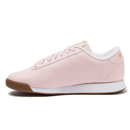 Reebok Princess Sneakers for Women, Comfortable Walking or Tennis Womens Shoes, Pink/White/Gold Metallic