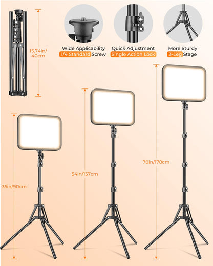 Torjim Kit de Luz LED para Video (12")
