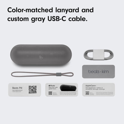 Beats Pill x Kim Kardashian Altavoz Inalámbrico con Bluetooth (Gris Oscuro)