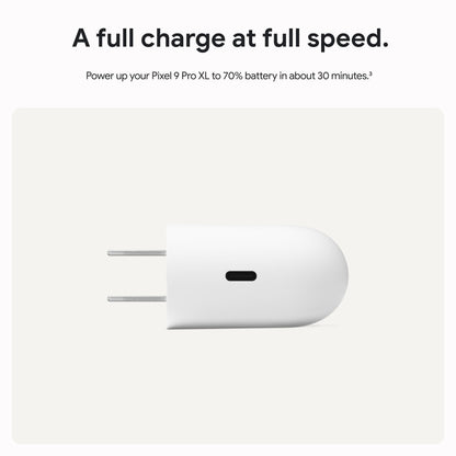 Google Cargador de Energía USB-C de 45W (Nieve)
