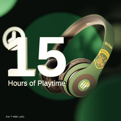 iJoy Harry Potter Slytherin Bluetooth Headphones with Built in Mic | Officially Licensed Wireless Headphones, Foldable Headset | Harry Potter Gifts for Women, Men, Teens, Kids & All Fans of Slytherin