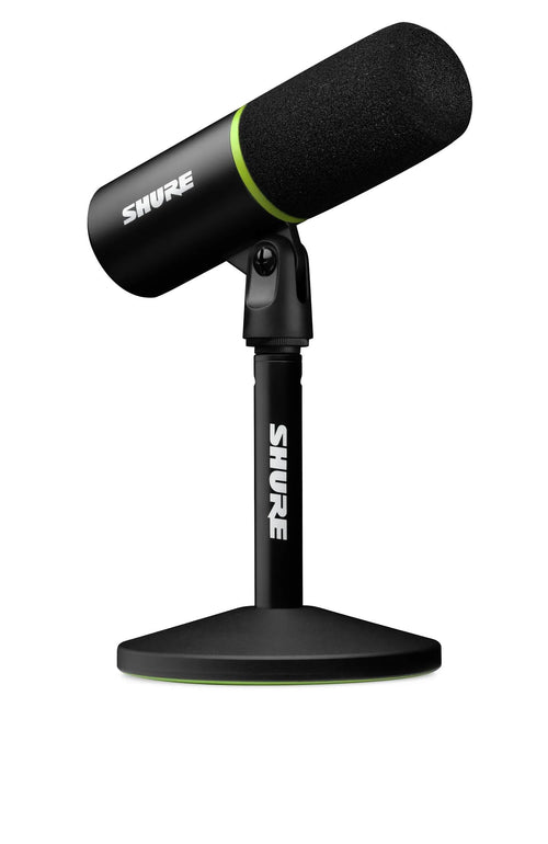Shure MV6 Gaming Microphone – Dynamic USB Mic for PC Gaming & Streaming with Tap-to-Mute, Noise Cancellation, Desktop Stand & 3.5mm Headphone Monitoring, Black