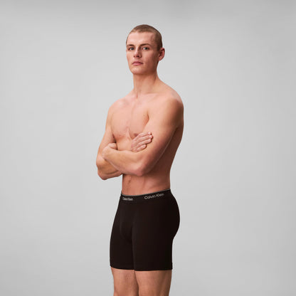 Calvin Klein Calzoncillos Bóxer de Algodón Clásicos para Hombre (Negro / Talla L / Paquete de 3)