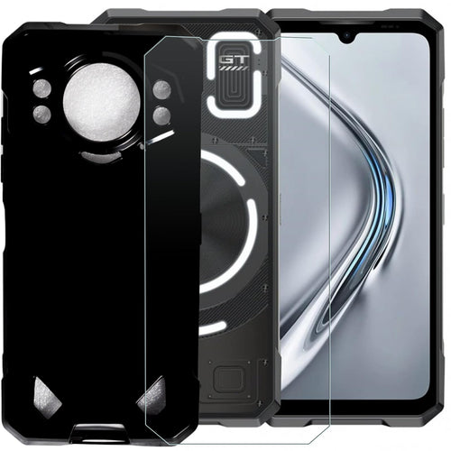 TNKISRY Funda Protectora Antigolpes para Teléfono Doogee S200 (6.72 Pulgadas / Negro)