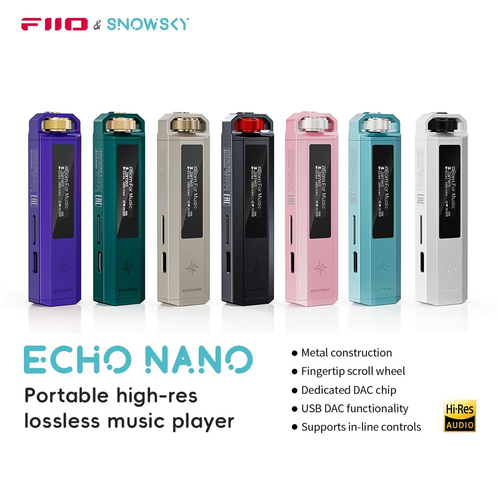 Reproductor de Música Retro HiFi FiiO SNOWSKY Echo Nano (Negro)