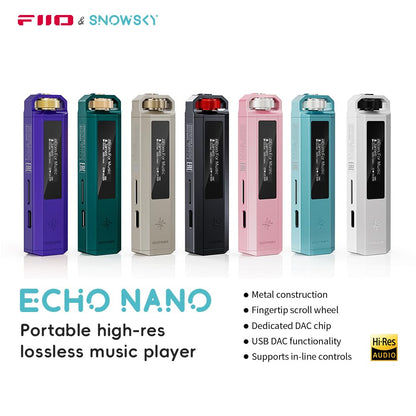 Reproductor de Música Retro HiFi FiiO SNOWSKY Echo Nano (Negro)