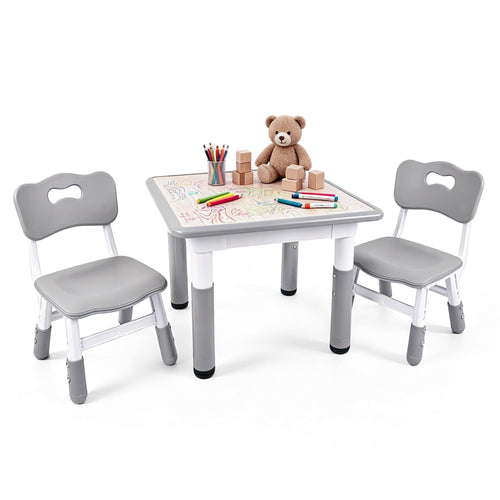Pterying Set de Mesa y Sillas para Niños (Grey)