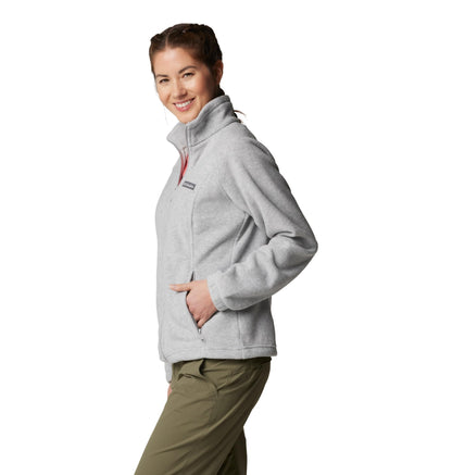 Columbia Chaqueta de Forro Polar Benton Springs para Mujer (Gris Cirrus Heather / Talla M)