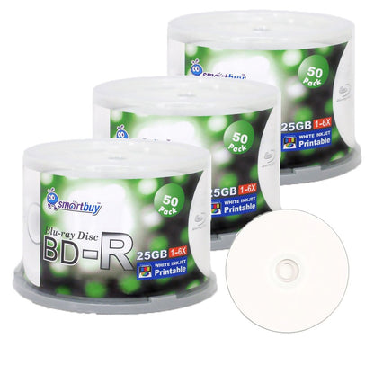 Smartbuy Discos Grabables Blu-ray Bd-r (25GB / Paquete de 150)
