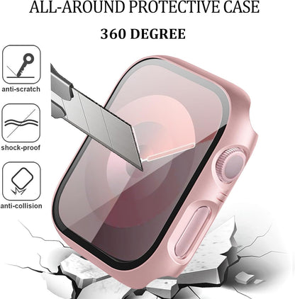 QCKANLJ Fundas y Protector de Pantalla para Apple Watch de 44mm (Paquete de 6)