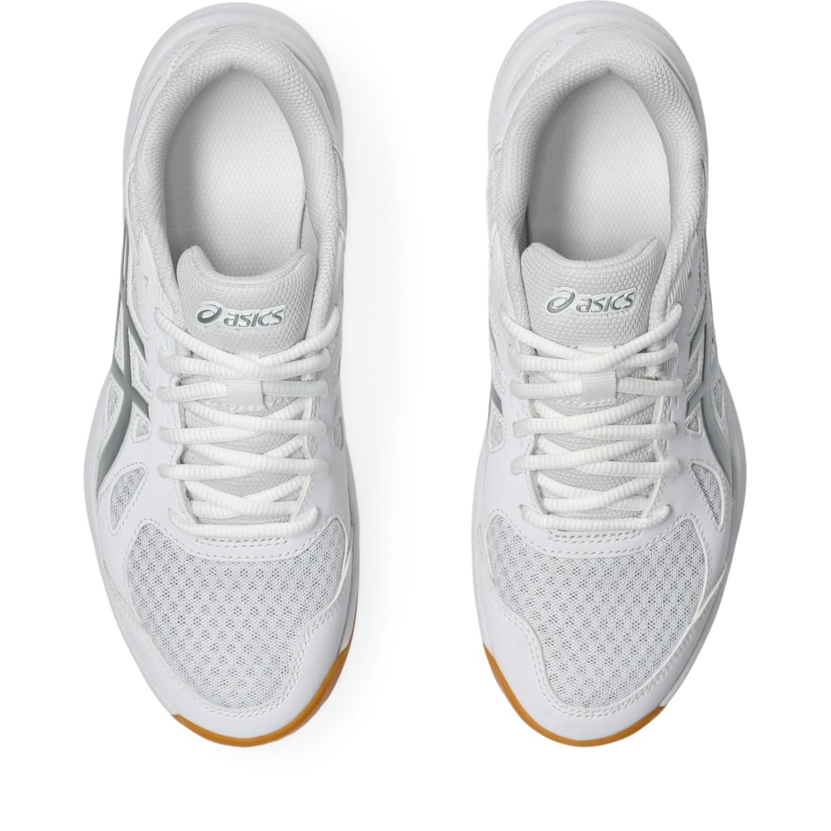 ASICS Women's Upcourt 6 Volleyball Shoes, White/Pure Silver