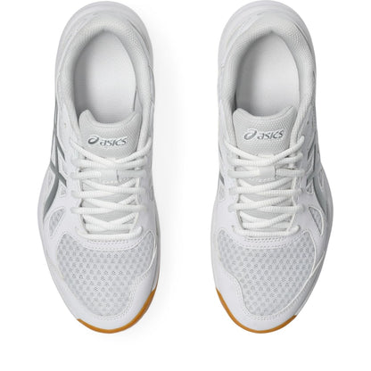 ASICS Women's Upcourt 6 Volleyball Shoes, White/Pure Silver