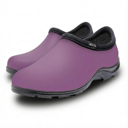 Sloggers ProLite Women’s Garden & Work Slip-On Shoes – 25% Lighter Waterproof Comfort Clogs with All-Day Insoles, UV Protection, Arch Support & Deep-Lug Traction – Made in USA with US & Imported Parts - Lavender